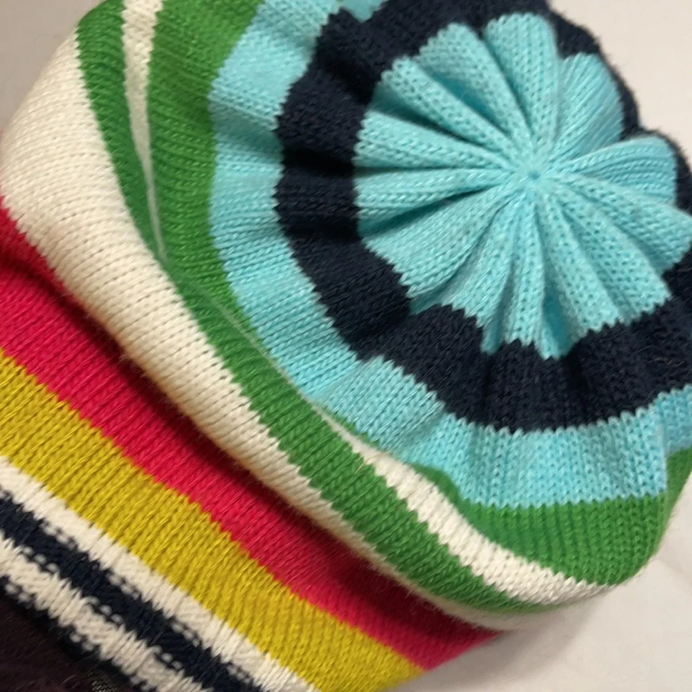 GAP KIDS multi color striped beanie small